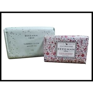 NEW Beekman 1802 Soap Bar BUNDLE Summer Glow 9oz Honeyed Grapefruit 3.5oz NIP